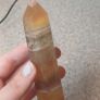 Yellow fluorite towerbwith mud inclusions Image 2