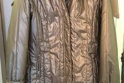 Woman short coat. With raccoon fur. Size M. As new