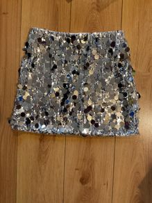 Ladies/Girls Sequin Mini Skirt with lining Size M Brand New