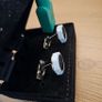 Men Cufflinks Interlocking Gold Frame brand new never used Cheap Price Image 4
