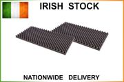2x Acoustic Egg Panels 1000x500 Tiles Studio Sound Proofing Insulation Closed Cell Foam