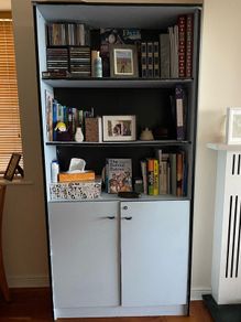 Blue dresser cabinet