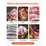 Commercial Electric Meat Bandsaw, 650W Stainless Steel Countertop Meat Sawing Machine, Workbench 315 x 460 mm, 110 mm Max Cutting Thickness, Frozen Fish Cutter for Rib Pork Beef Image 3