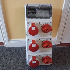 Postage - Mennekes - 948033 AMAXX IP44 Triple Wall Socket - 55A