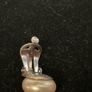 vintage mid century sterling silver pearl clip on earring Image 7