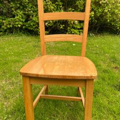 High back timber chairs solid wood heavy