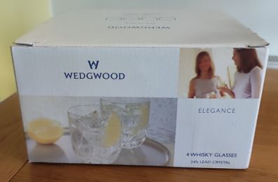 4 Wedgwood Whiskey Glasses