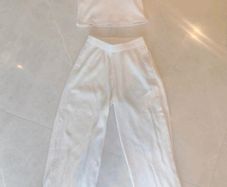 Girls Cord trousers and Crop Top