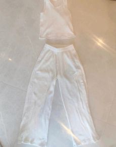 Girls Cord trousers and Crop Top