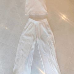 Girls Cord trousers and Crop Top