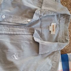 Men Diesel white grey striped shirt as new L