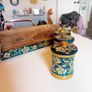 Vintage wooden tea coffee jars Image 6