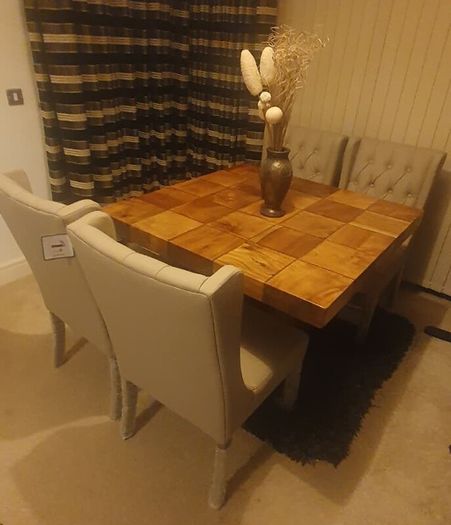 Solid Oak Dining Table - Premium Quality