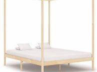 main image for ad Canopy Bed Frame Solid Pine Wood 6FT Super King