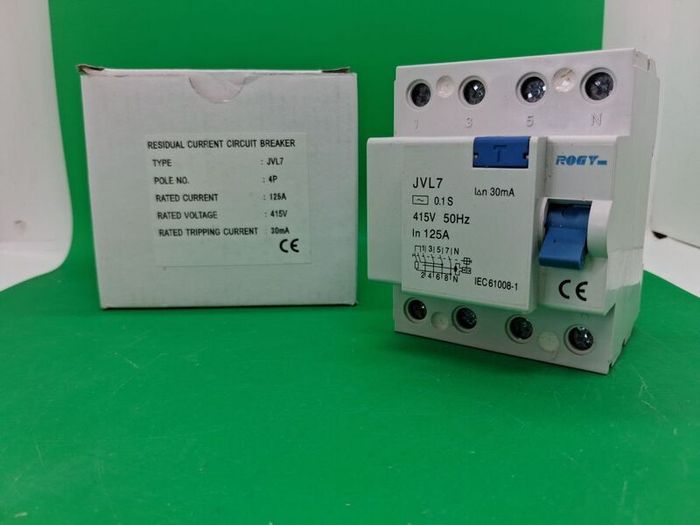 Postage - Circuit Breaker 125A 30mA 4P 230v - 415v