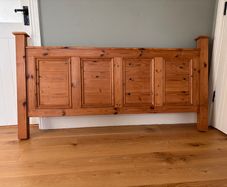 Solid Pine King Size Bed Frame.