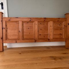 Solid Pine King Size Bed Frame.