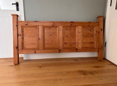Solid Pine King Size Bed Frame.