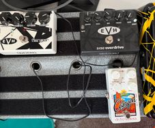 Assortment of Guitar Pedals and Accessories