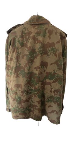 Vintage South African Police Camouflage Bush Jacket 1989 XL