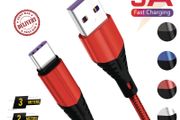 1/2/3 Meters USB-C Charging Lead For Samsung S9 S10+ S20+ Type C Charging Fast Charger Phone Cable Samsung
