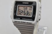 Casio W-215H White Digital Watch  Illuminator 50M