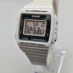 Casio W-215H White Digital Watch  Illuminator 50M