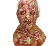 Halloween Adult The Dreaded Zombie Horror Scary Monster Mummy Mask Prop Walking
