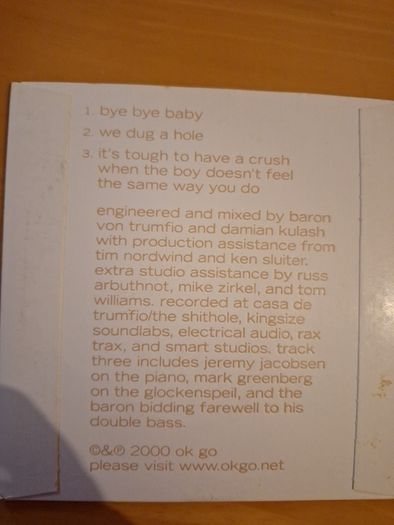 CD OKGO cd EP single brown