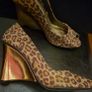 Stuart Weitzman Leopard Print Open Toed Sandal Image 3