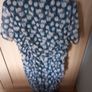 Ladies Navy Floral Dress Image 3