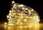 50 LED Battery Operated String Lights Copper Wire Light for Indoor Outdoor Lighting, Bedroom, Wedding Decor, Party, Christmas, Tree Decoration 5M 16ft 50Pcs Warm White (FREE POSTAGE)