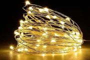 50 LED Battery Operated String Lights Copper Wire Light for Indoor Outdoor Lighting, Bedroom, Wedding Decor, Party, Christmas, Tree Decoration 5M 16ft 50Pcs Warm White (FREE POSTAGE)