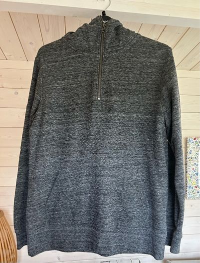 Mens Half Zip Grey Hoodie
