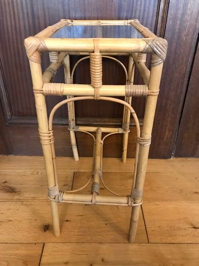 Vintage Rattan Bamboo Table
