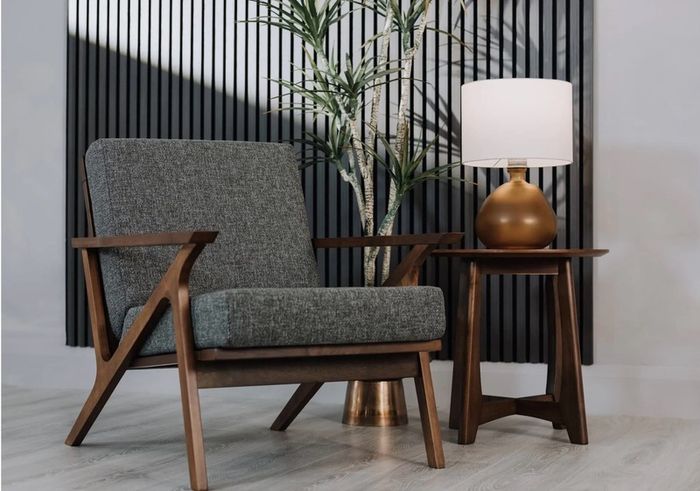 2x Grey Lounge Chairs