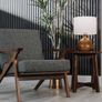 2x Grey Lounge Chairs Image 4