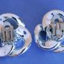 Vintage knot style clip on earrings silver tone Image 3