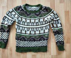 Jake's wool alpaca sweater jumper knitwear green size small S