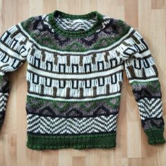Jake's wool alpaca sweater jumper knitwear green size small S