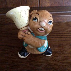 Vintage stonecraft  Pendelfin Rabbit Ornament clanger