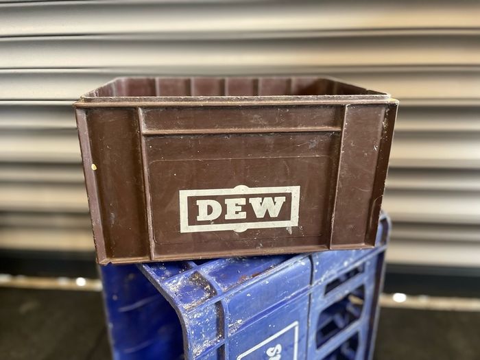 Vintage bottle Tullamore DEW mini crate