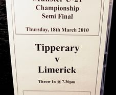 2010. Tipperary V Limerick Football Munster U-21. Championship Semi Final. DVD.