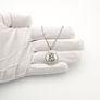 1966 Vintage 925 Sterling Silver Collectible Uniquely Engraved Georg Jensen Designer St Christopher Necklace on Italian Chain Image 8