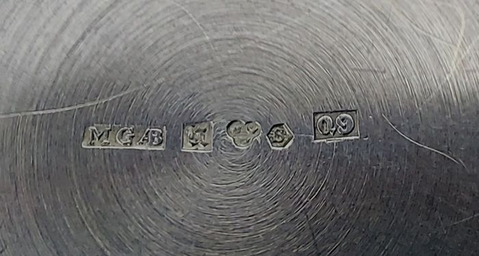 STERLING  Silver Trinket Box 27.6g