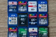 8GB Kingston SD Card Class 10 SDHC Cameras DSLR Photography Video Memory Lot