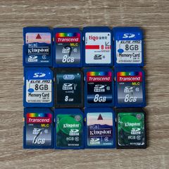 8GB Kingston SD Card Class 10 SDHC Cameras DSLR Photography Video Memory Lot