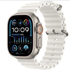 Apple Watch Ultra 2 titanium case silver ocean band (BRAND NEW)