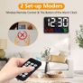Digital Clock Large Display,11.5" Digital Calendar Alarm Clock with Wireless Remote Control Image 3