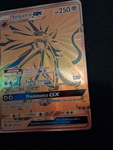 pokemon card : solgaleo Gx SM104a